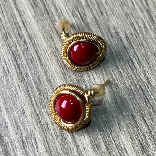 Aretes en perla fantasía